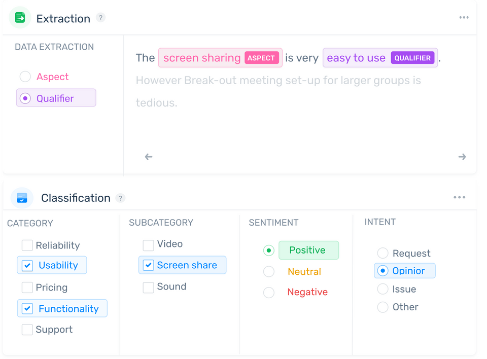 Monkeylearn text analytics