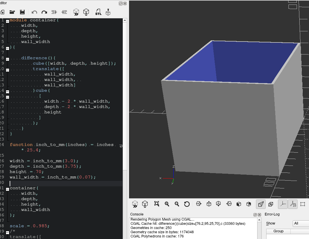 OpenSCAD in action