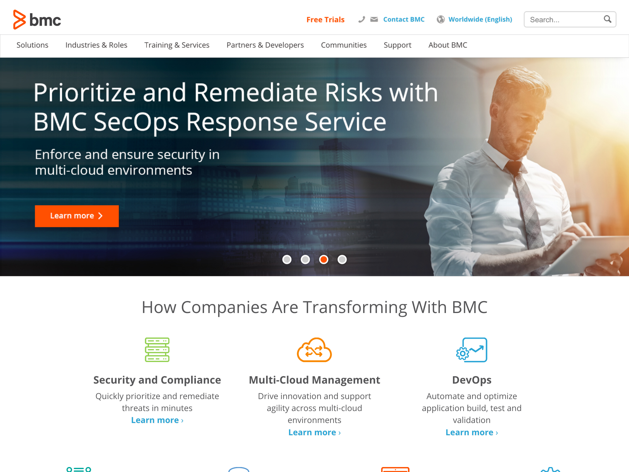 BMC Software home page
