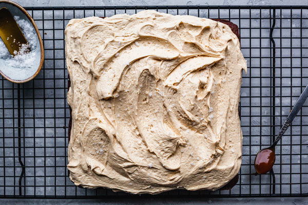 Sweet Potato Spice Cake With A Caramel Frosting