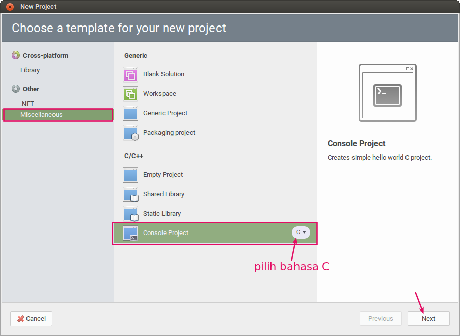 Membuat program dengan monodevelop