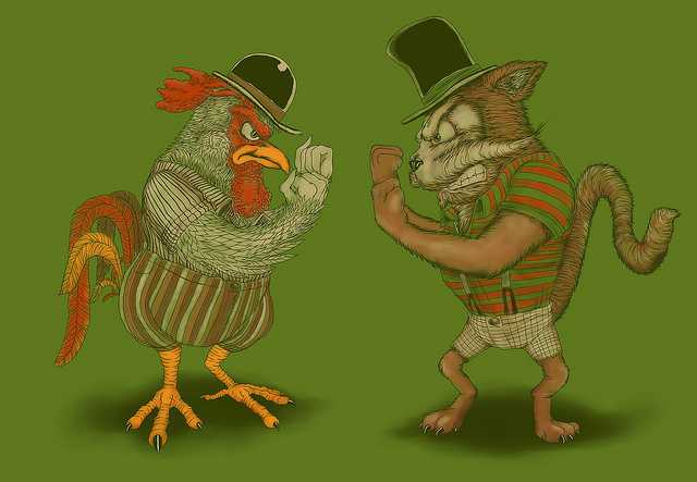 Bare knuckle barn fight