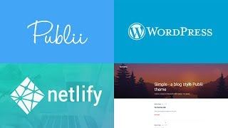Creating Blog with Publii, Netlify and Importing Wordpress Content