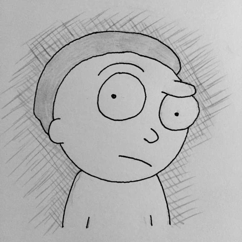 Skeptical Morty Sketch