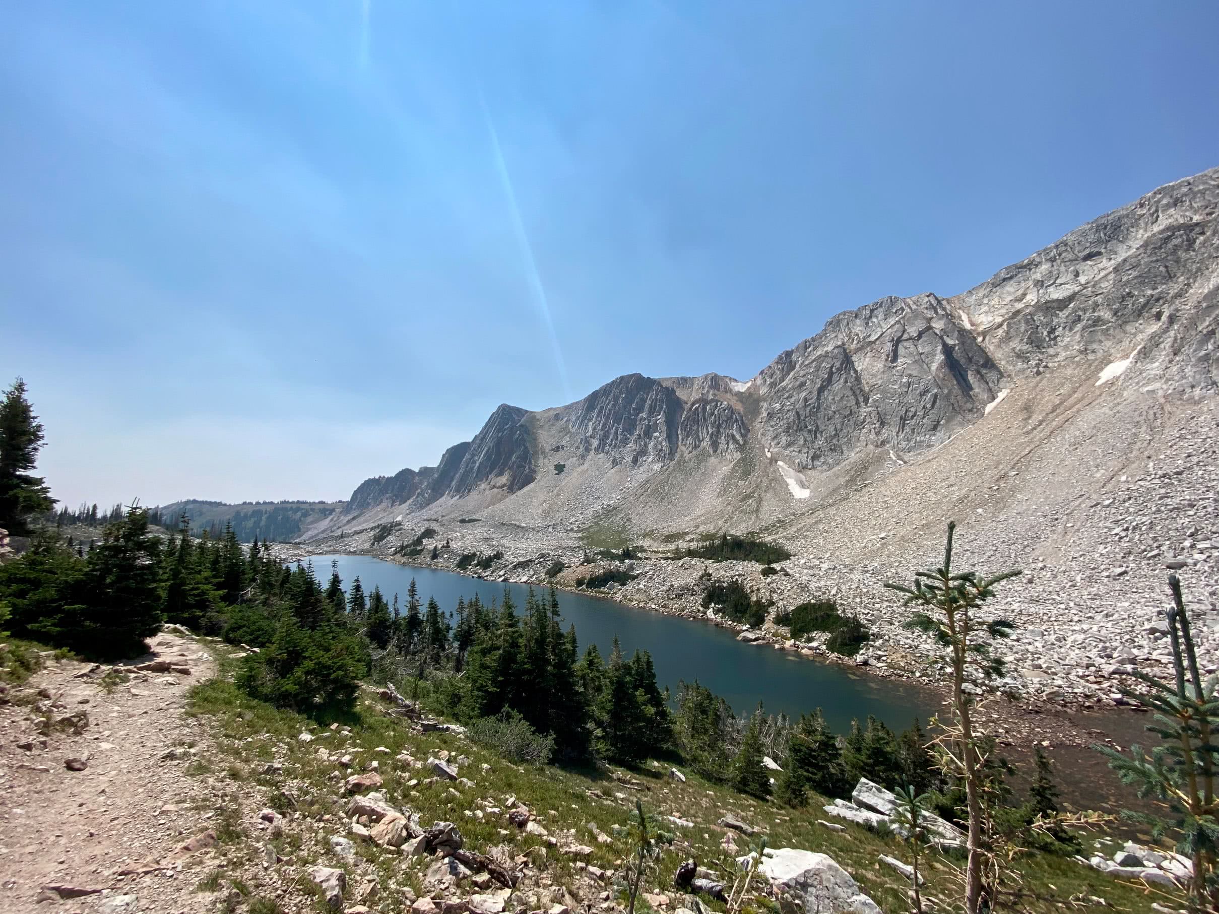 Lookout Lake - no pictures of us because we were struggling (hard) at this point!