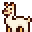 pixel art happy alpaca