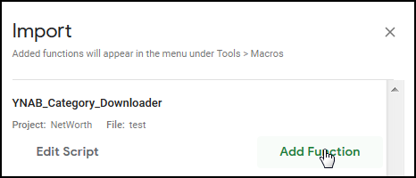 Select Add Function