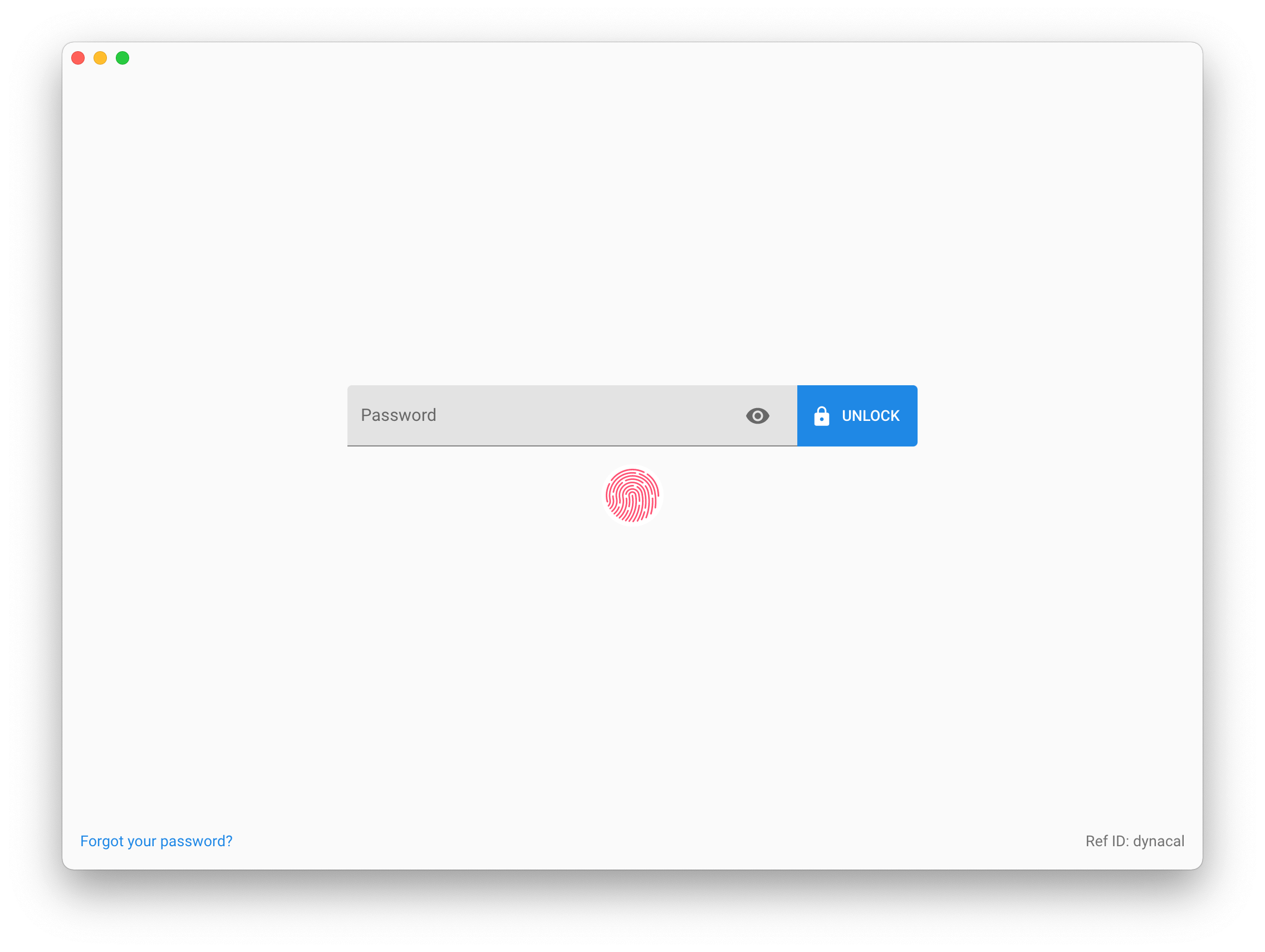 Lock with Password & Touch ID
