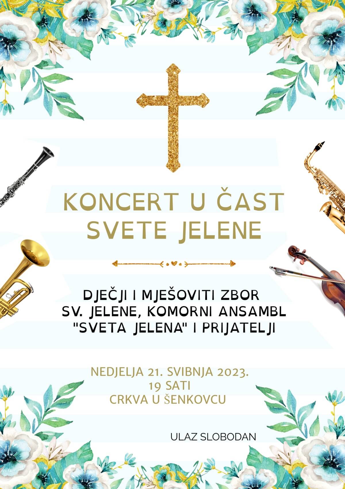 Plakat za koncert Sv. Jelene