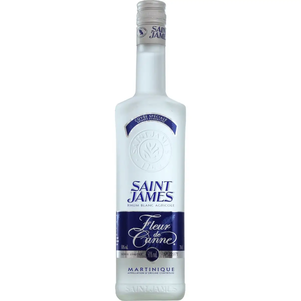 Image of the front of the bottle of the rum Fleur de Canne Blanc