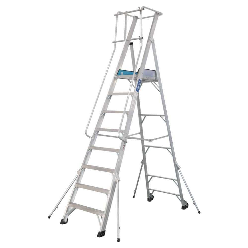 G5808 8ft Aluminium Platform Ladder 2 3m
