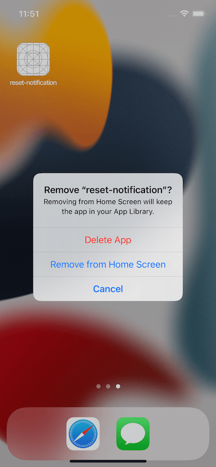 Delete an app and reinstall it to reset notification permission back.