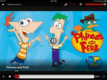 Netflix Play screen on iPad