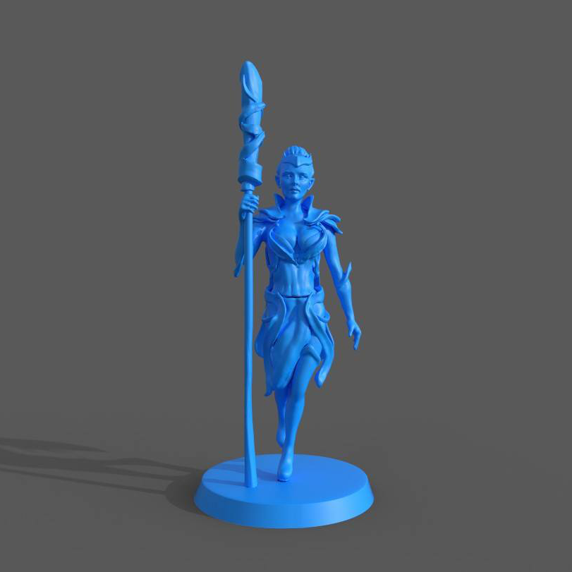 Elf Sorceress - Model Front View