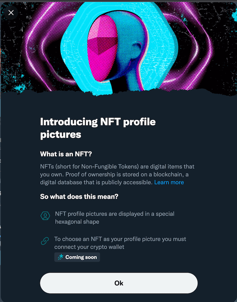 Twitter NFT profile pictures