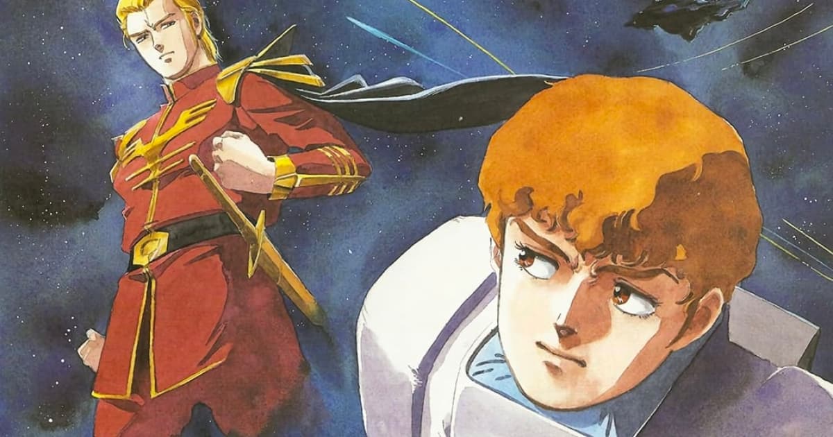 Char Anzable and Amuro Ray from the original Gundam anime series