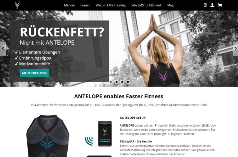 Shopware Shop Referenz: antelope.club
