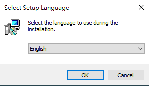 指定安裝 Laragon 時所用的語言