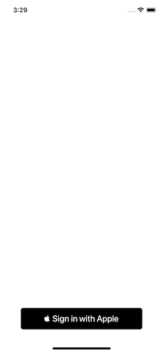 Sign in with Apple button