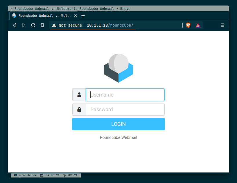 How to access roundcube login page