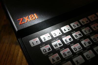 Close up of Sinclair ZX81