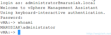 VMware vSphere Management Assistant 5.5 (vMA) - optional configuration 2