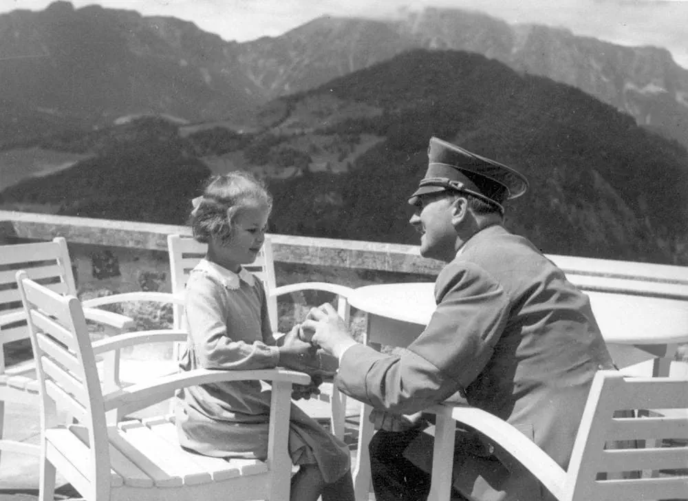 Picture of Hitler with a young girl