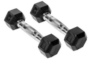 Coated Hex Dumbbells with weight options (1 Kg. to 40 Kg.)