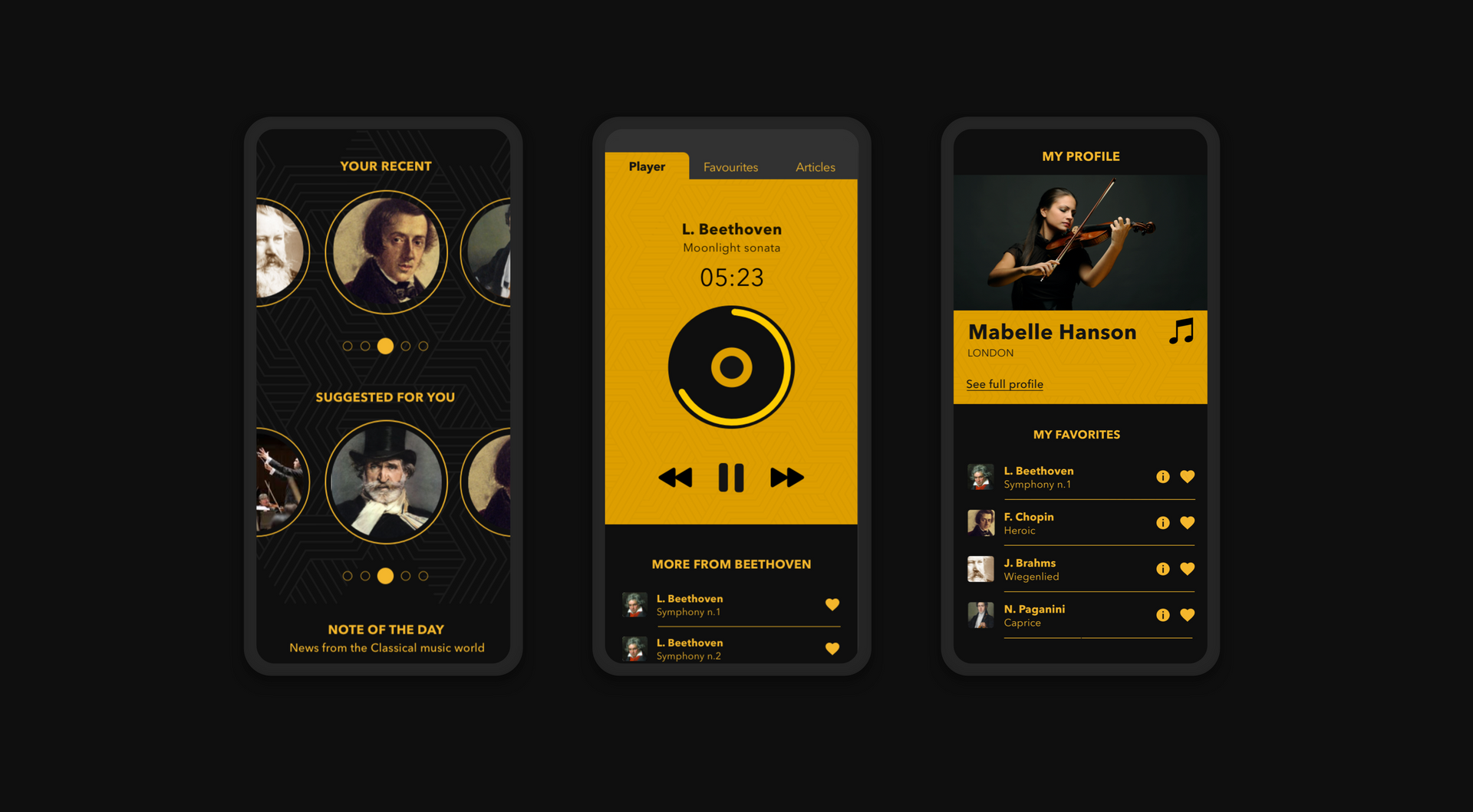 App screen