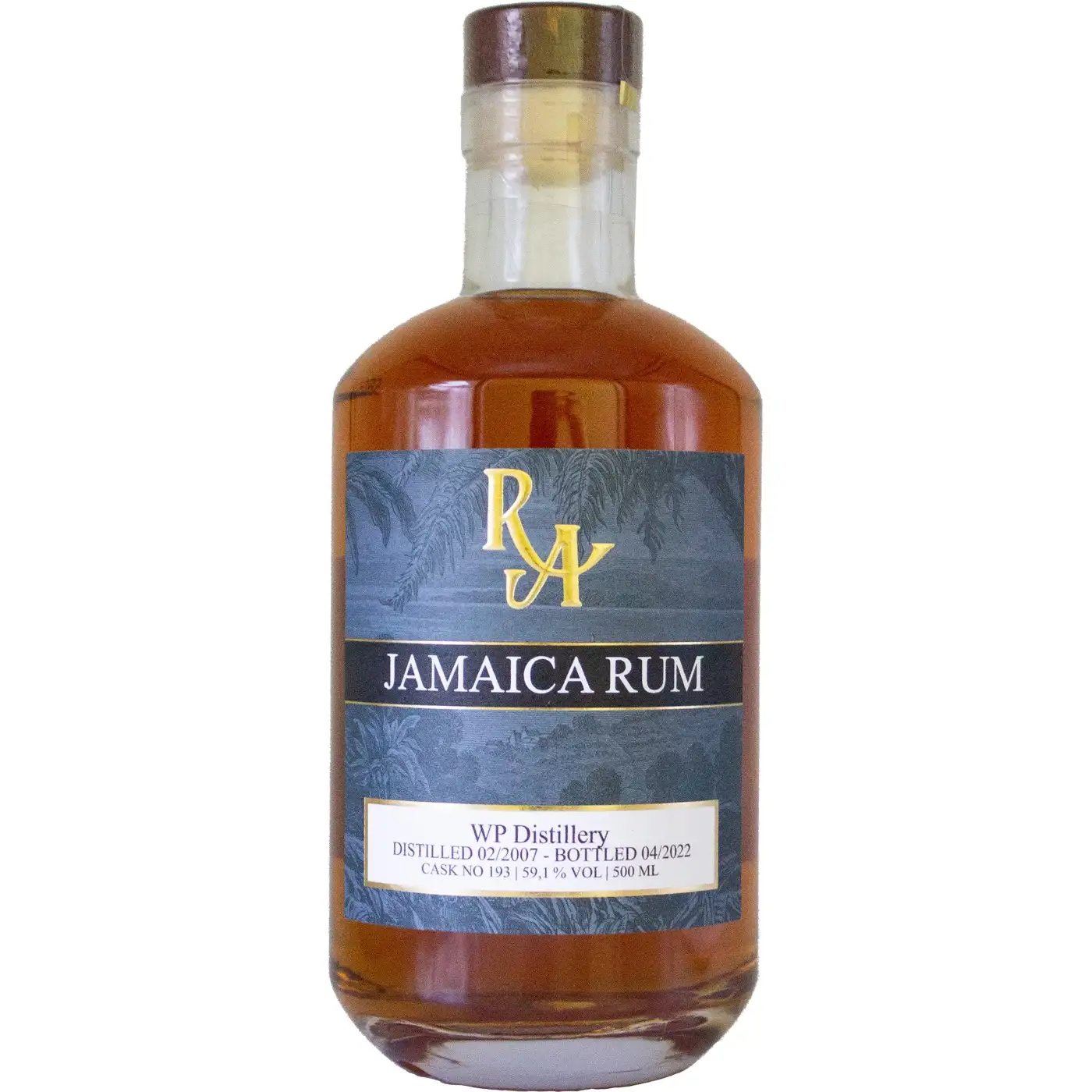 Image of the front of the bottle of the rum Rum Artesanal Jamaica Rum WP