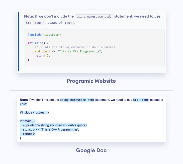 Converting Note Tip from HTML To Google Docs Converting Note Tip from HTML To Google Docs