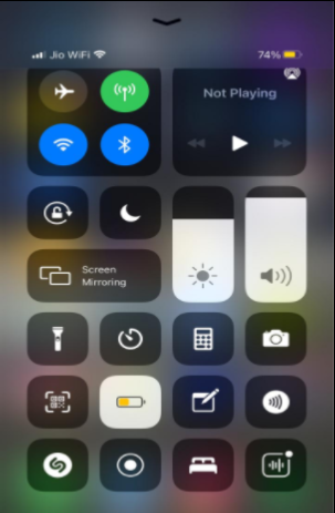 Screen recording on iPhone