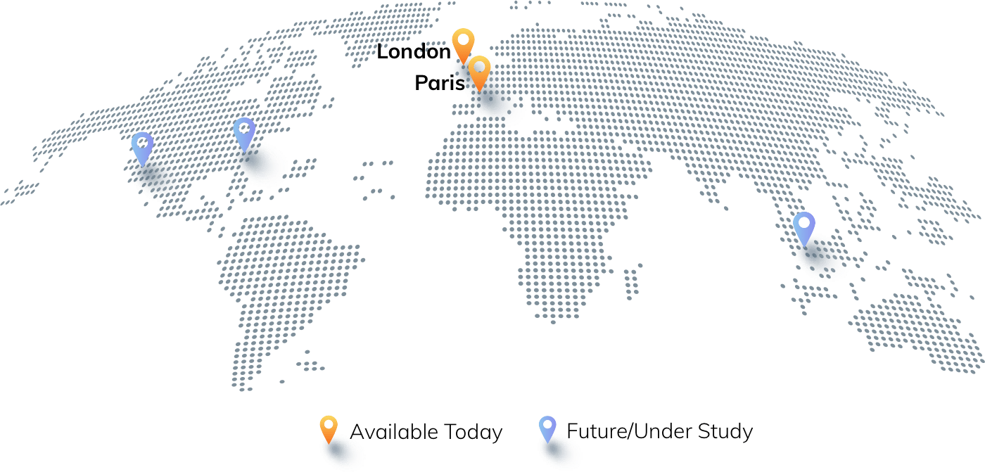 Locations map