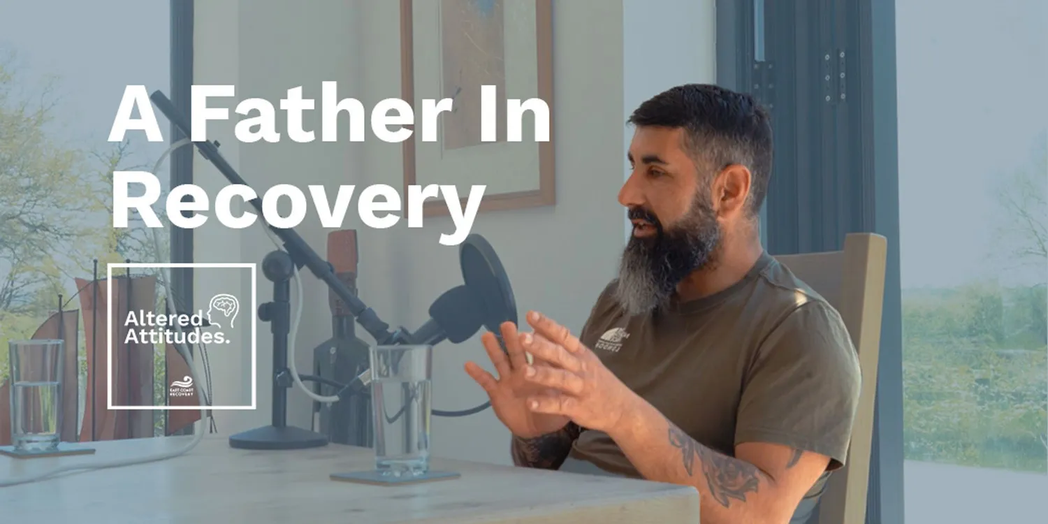A father of three who has struggled with addiction. He tells his inspiring story of recovery on the Altered Attitudes podcast sponsored by Rehabs UK