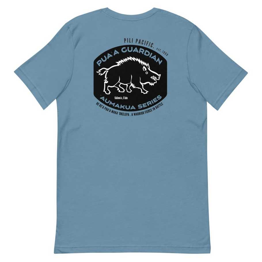 aumakua-puaʻa-t-shirt - Steel Blue / S / Triblend
