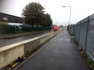 3m Concrete Barrier Deployed