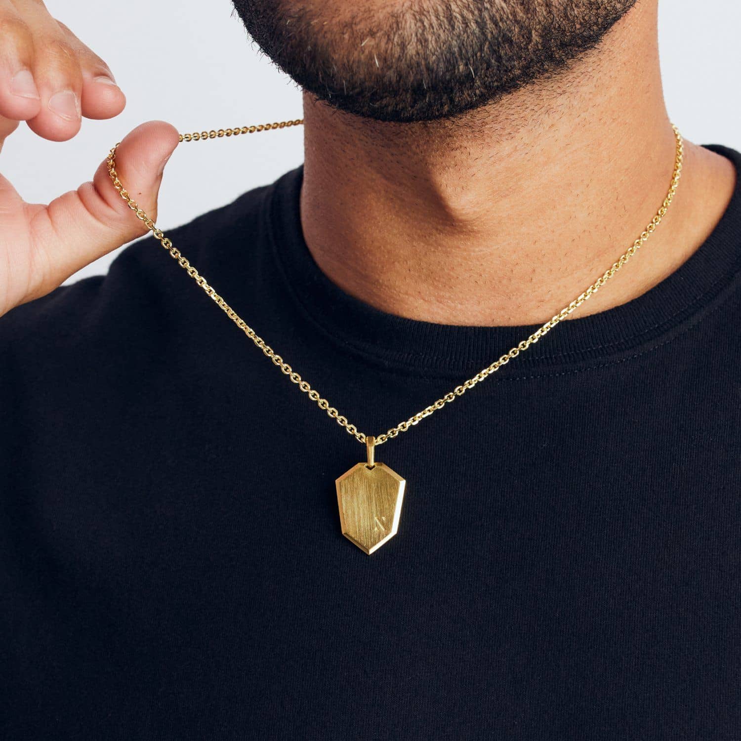 The Crest Pendant Solid Gold Pendant for Your Chain JAXXON