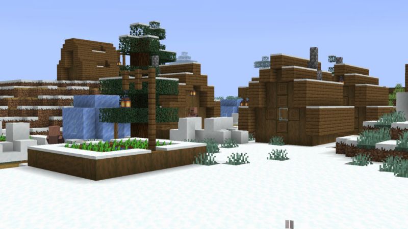 Minecraft snow village house