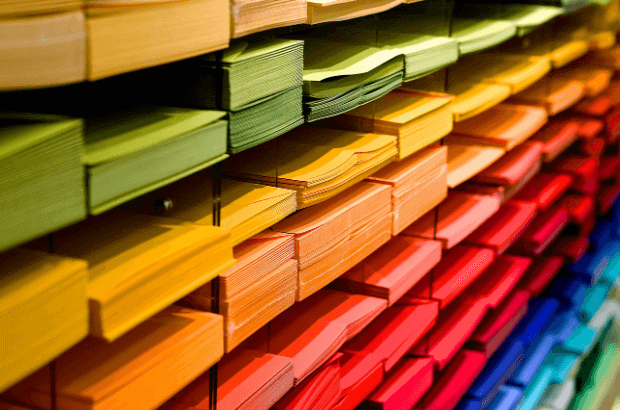 image of colourful paper