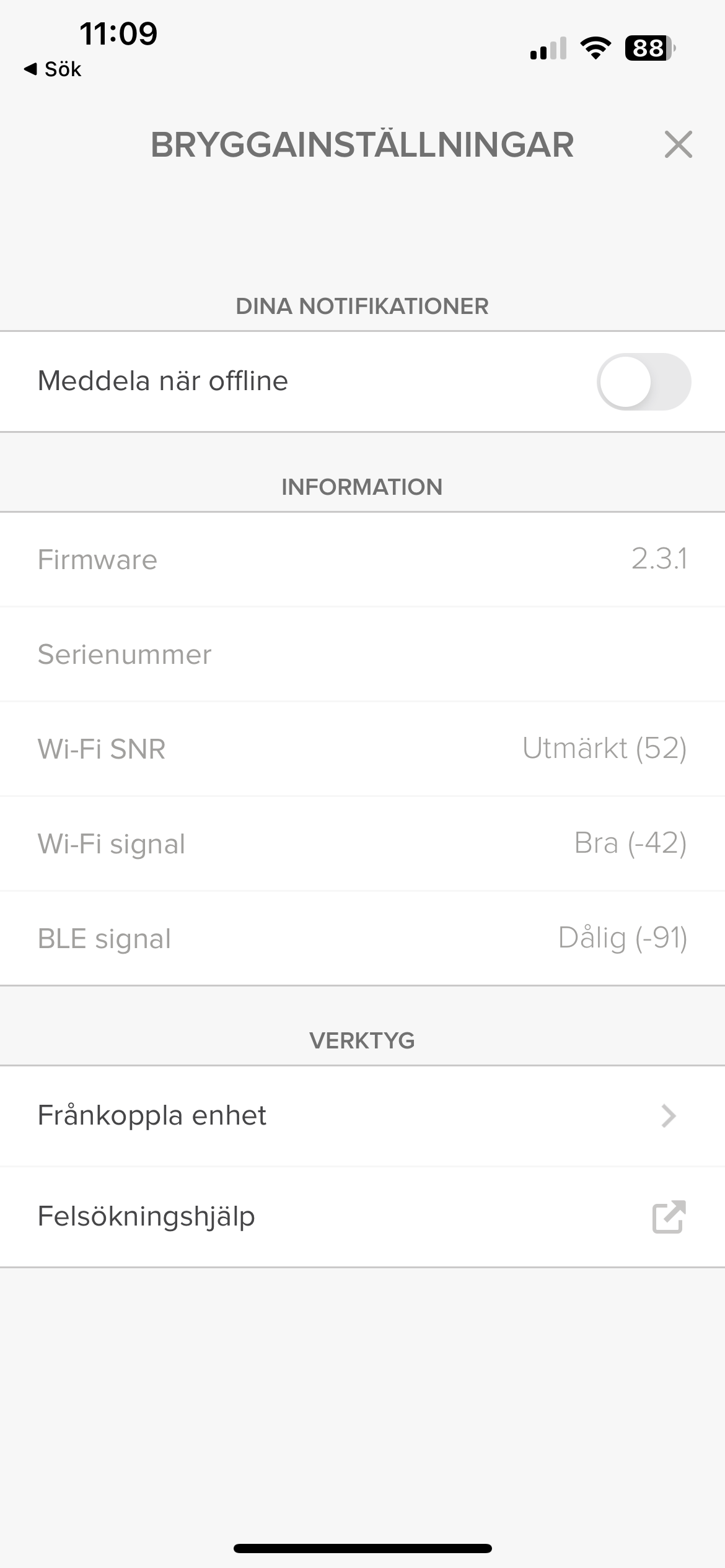 Bad BLE signal and good WiFi signal