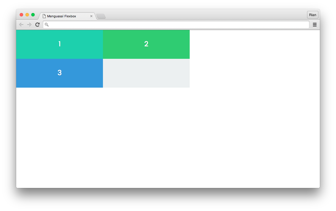 Flexbox Layout : Initial preview untuk flex-shrink