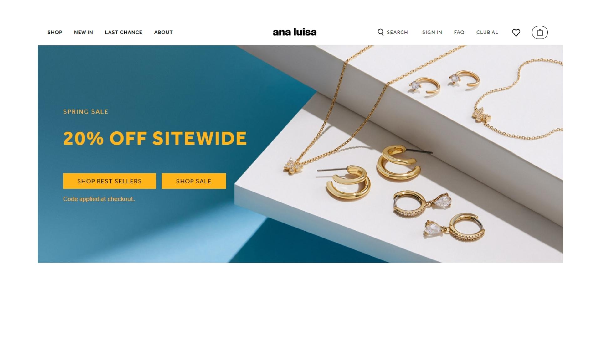 Ana Luisa Jewelry Website Development
