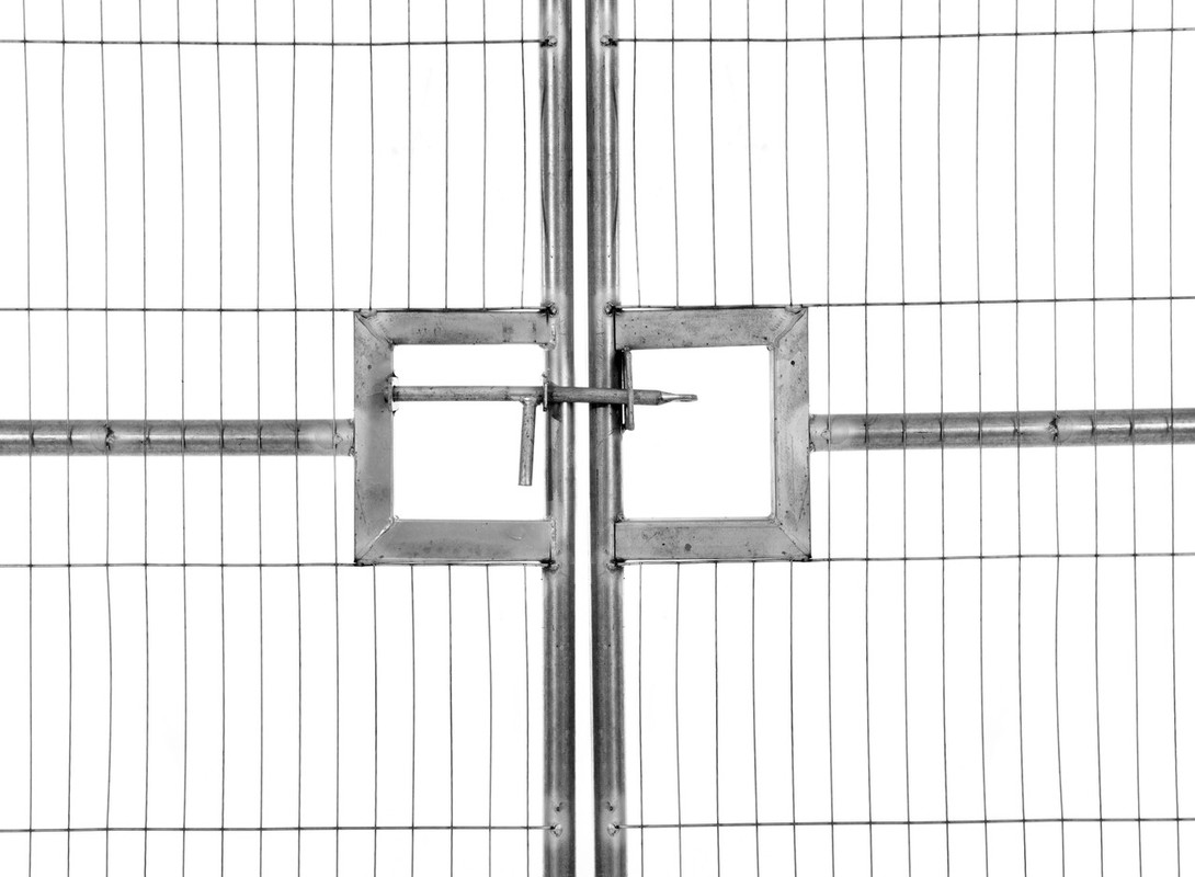 Vehicle gate lock close-up