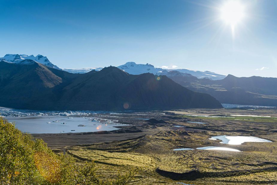 Gletscherzunge, Skaftafellsjökull, Lagune, Skaftafell, Island