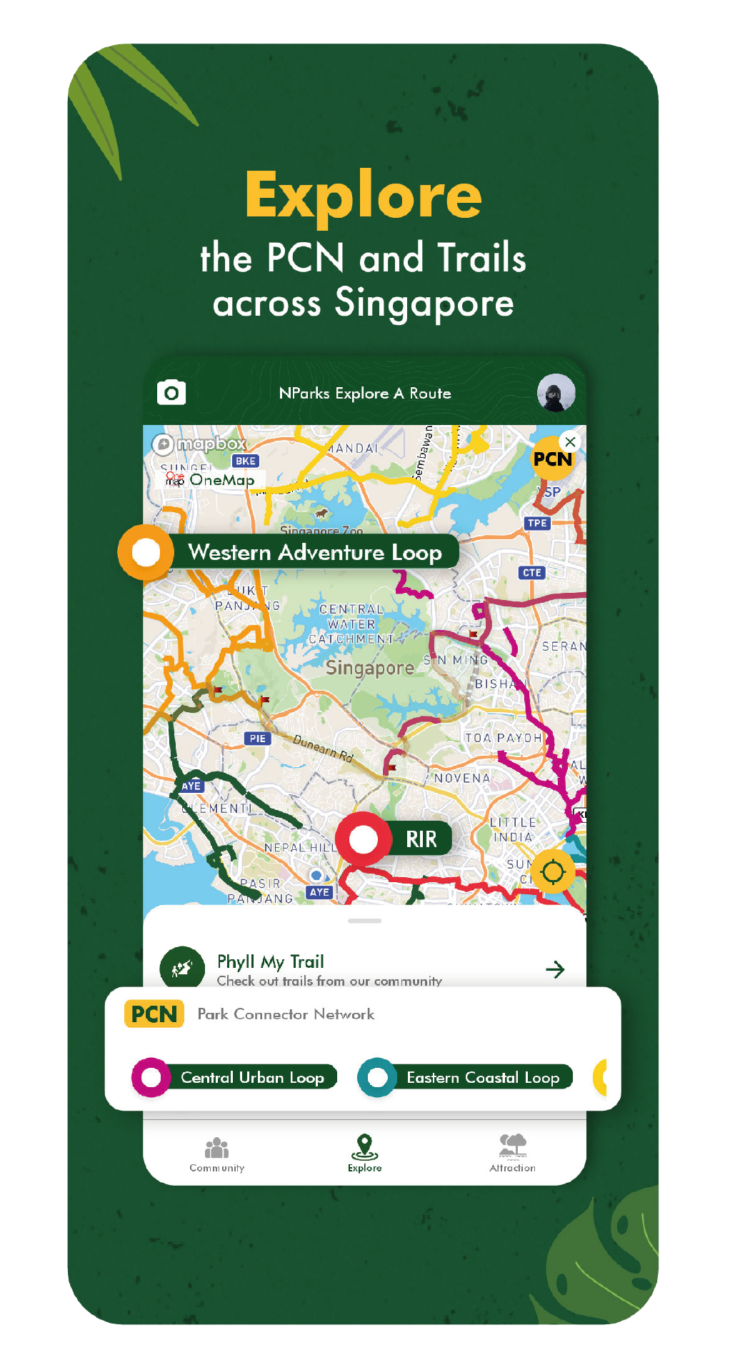 NParks Explore A Route Mobile App map-running-route-near-me