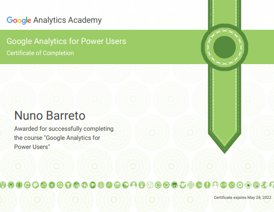 Certificado Google Analytics Power User