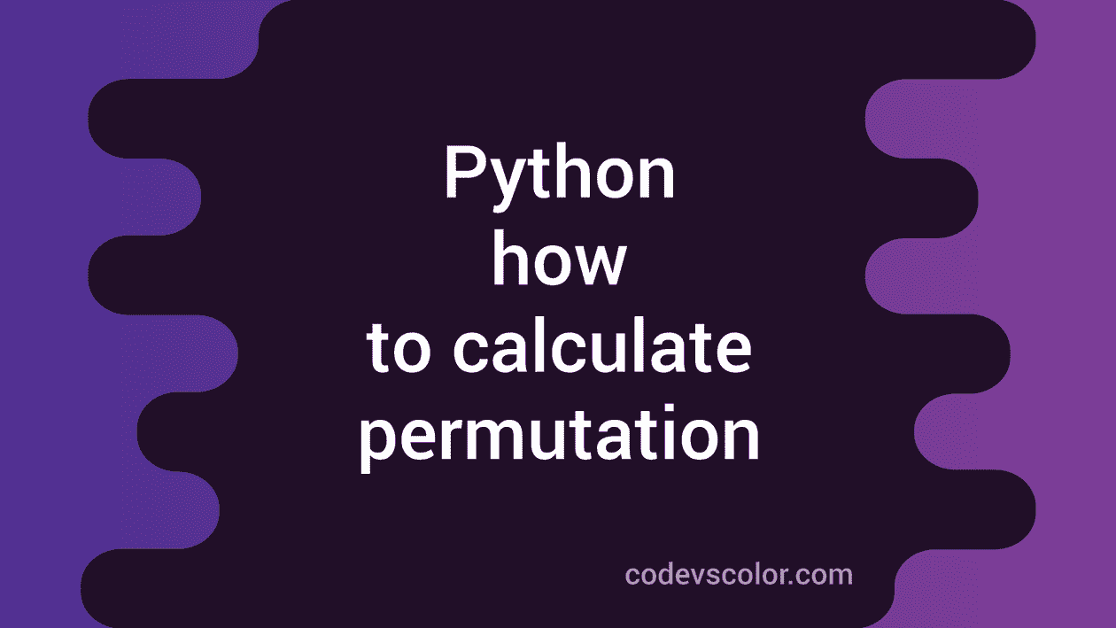 Permutations Python