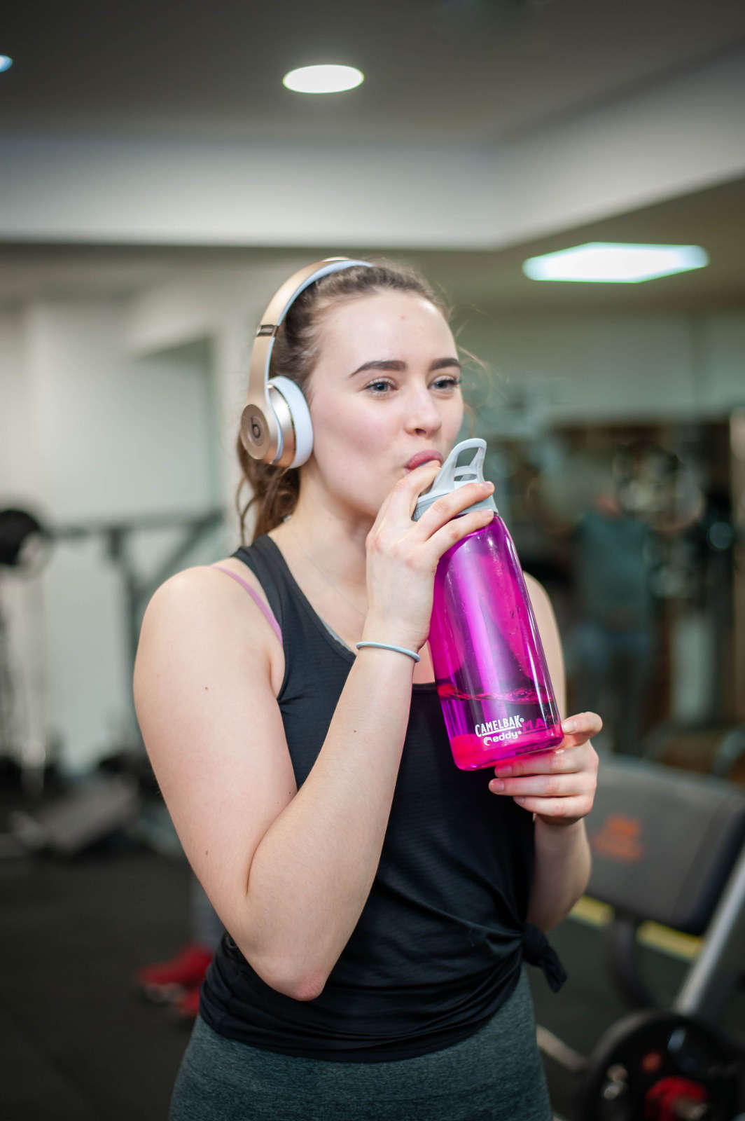 Girl drinking water