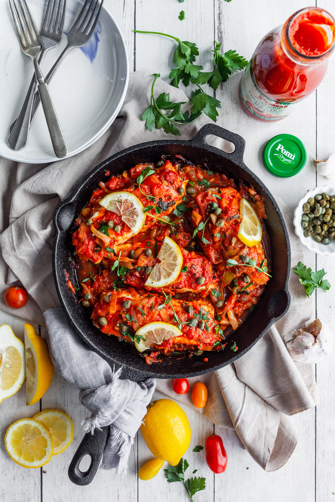 Greekstyle Baked Fish With Tomatoes and Onions (Bourdeto)