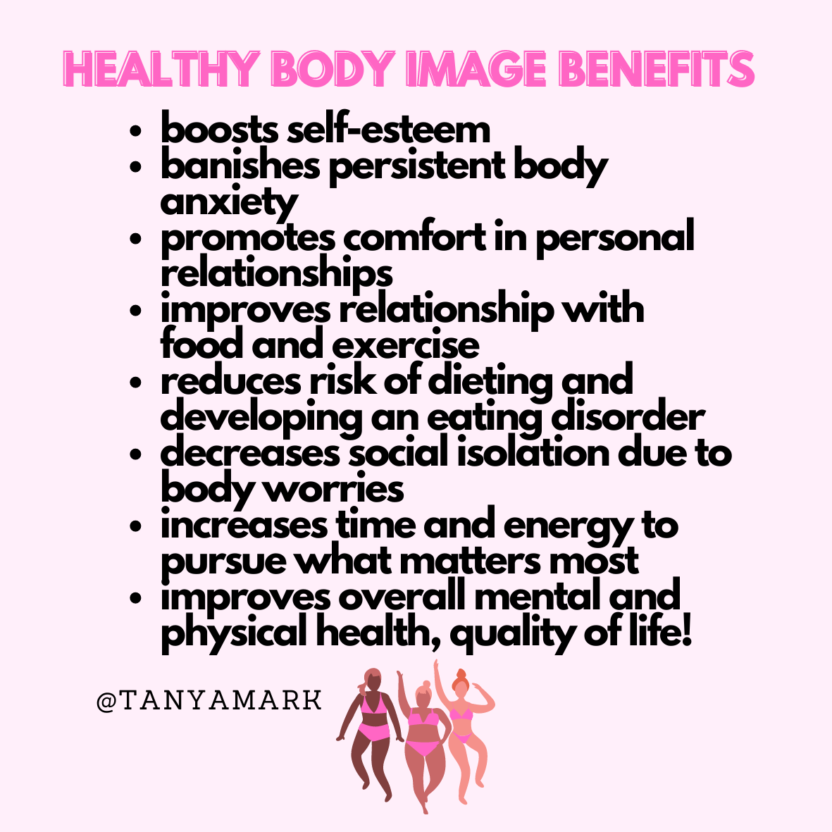 Benefits of healthy body image